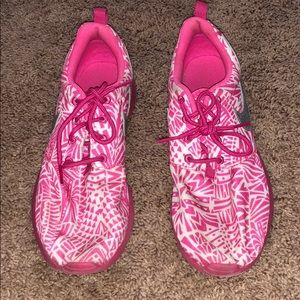 Pink Nike shoes